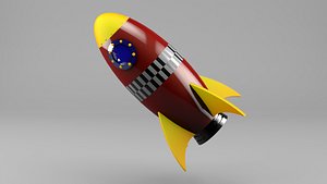 Cartoon Rocket Version 1