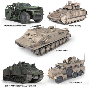 5 Military Vehicles Collection v2