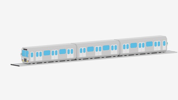 Lowpoly Cartoon Metro Subway Train 3D model - TurboSquid 1833492