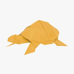 Origami Tortoise 3D model