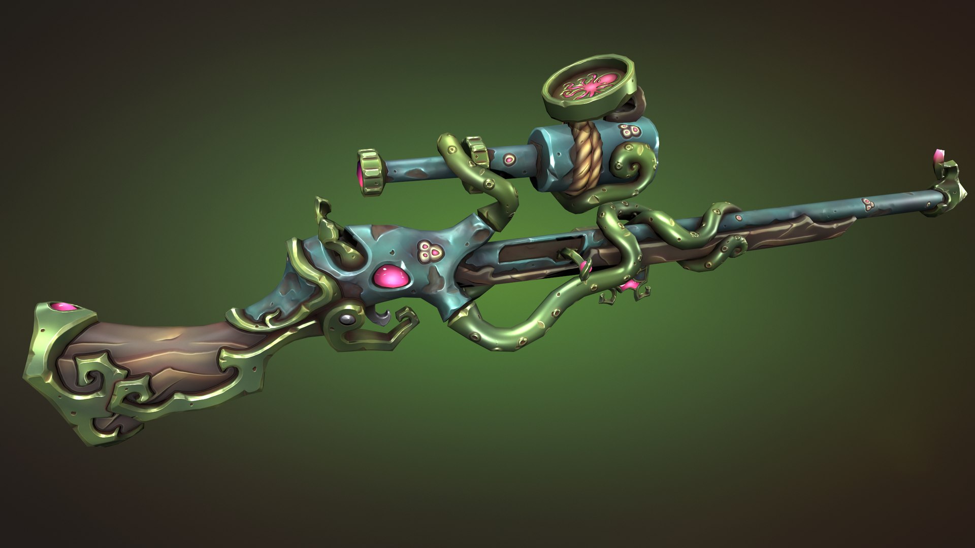 Octopus Rifle Model - TurboSquid 2164121