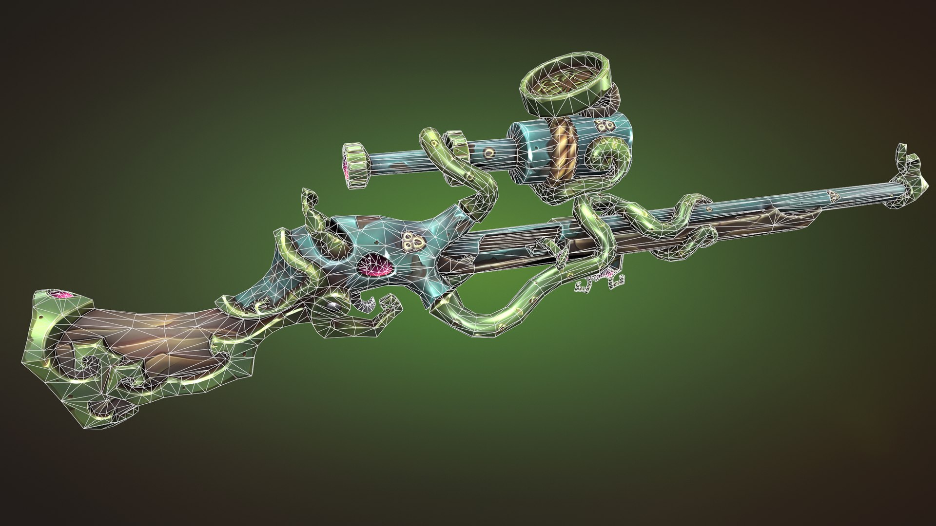Octopus Rifle Model - TurboSquid 2164121