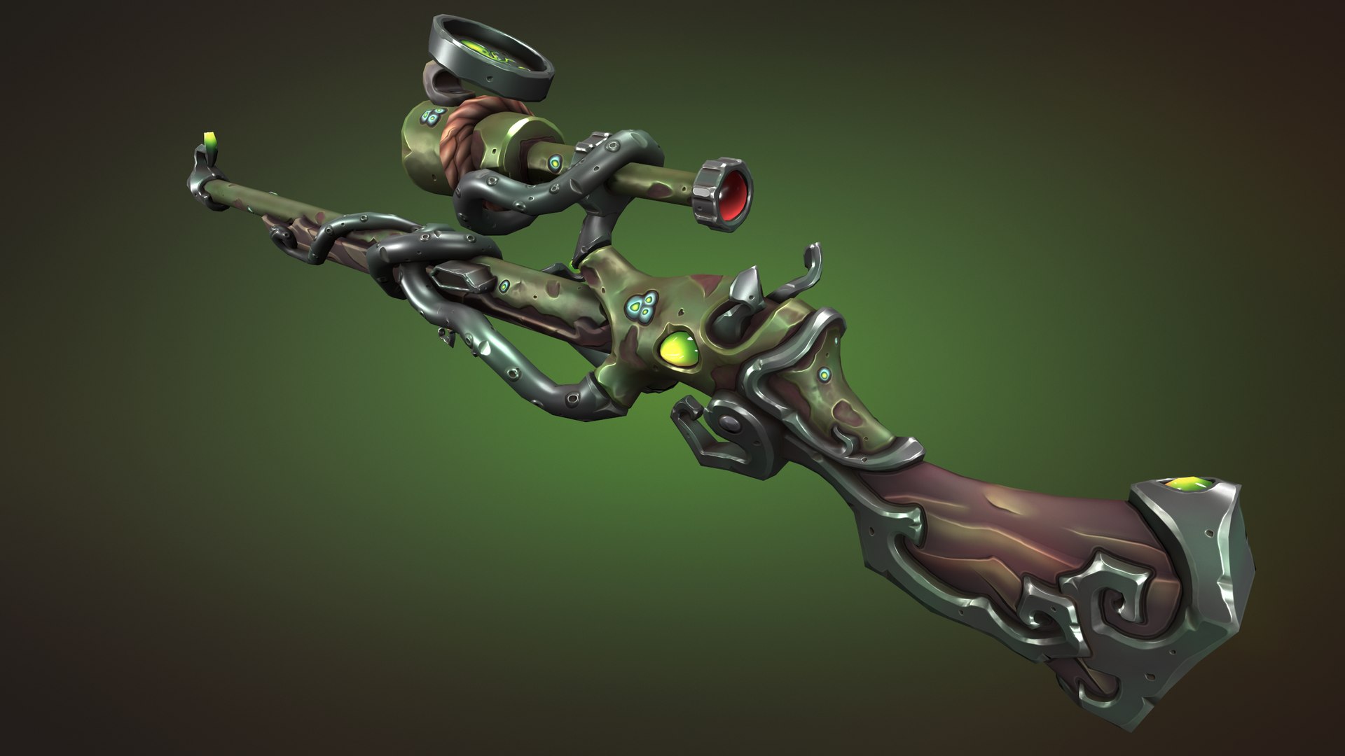 Octopus Rifle Model - TurboSquid 2164121