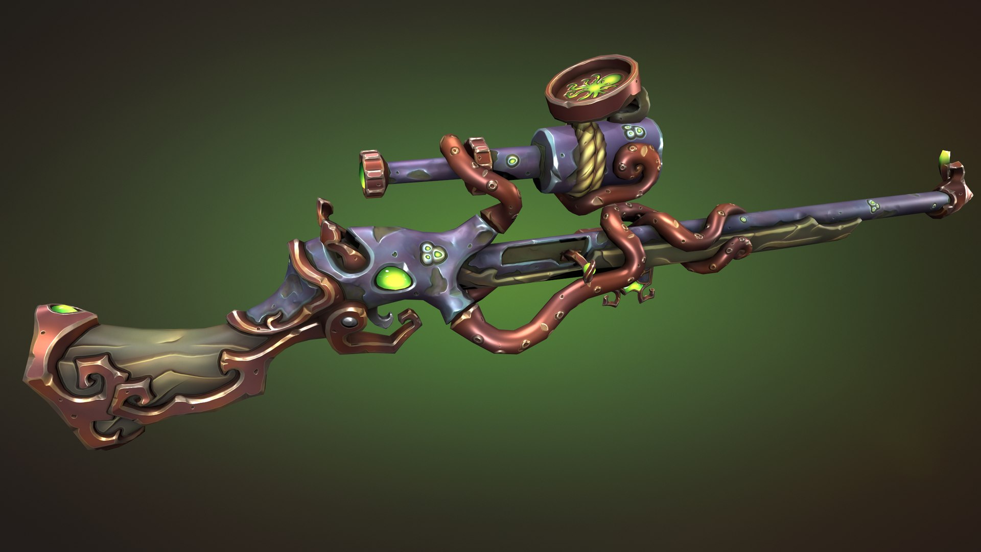 Octopus Rifle Model - TurboSquid 2164121