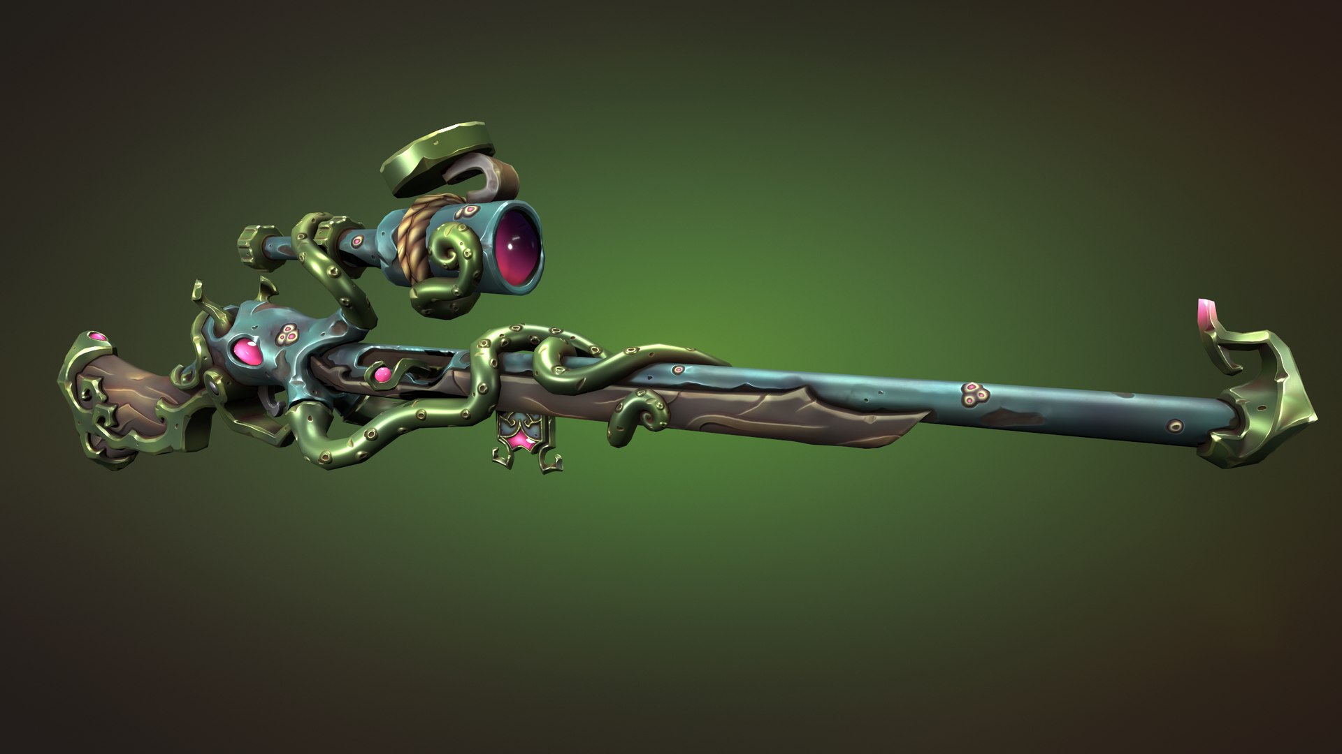 Octopus Rifle Model - TurboSquid 2164121