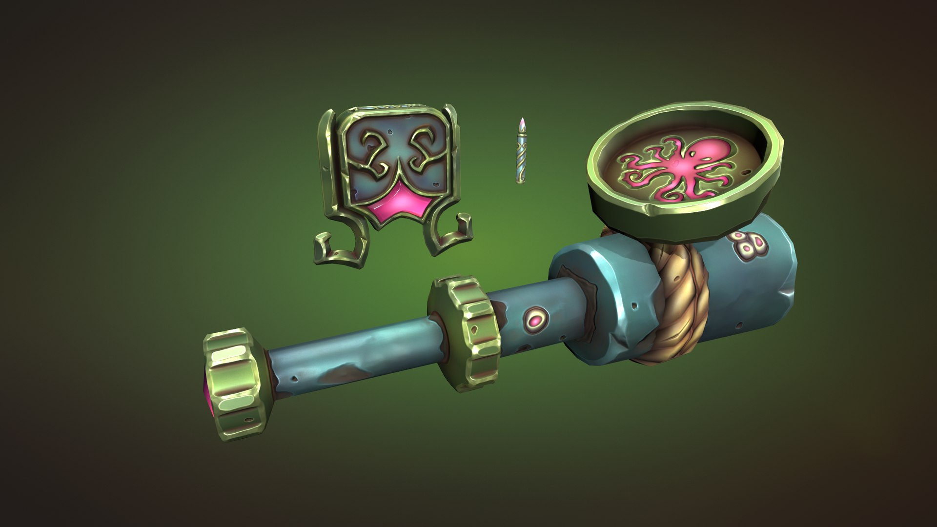 Octopus Rifle Model - TurboSquid 2164121