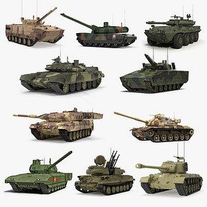 Tanks 3D Models Collection 2