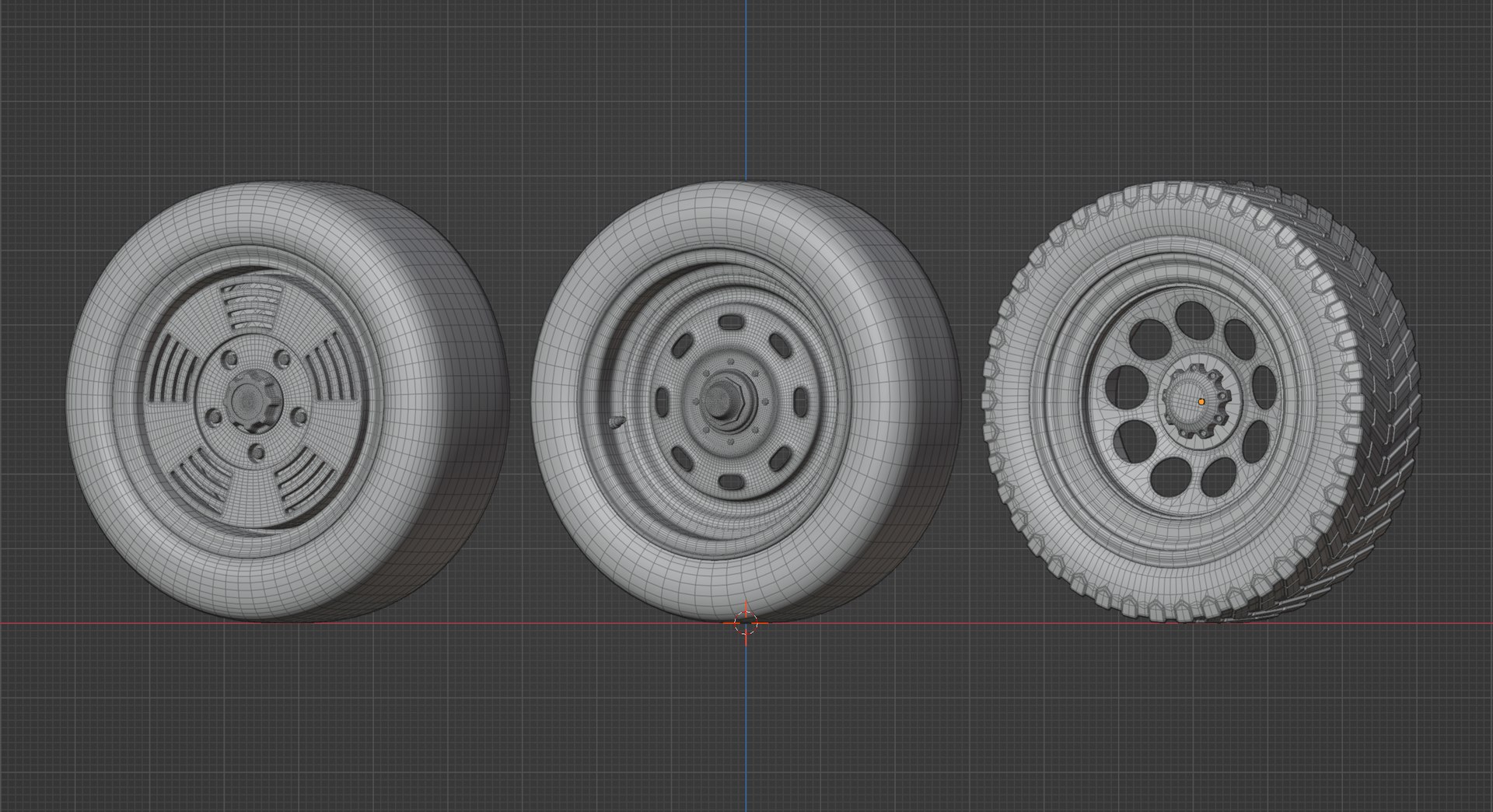 3D Model Wheel Set 01 - TurboSquid 2258431