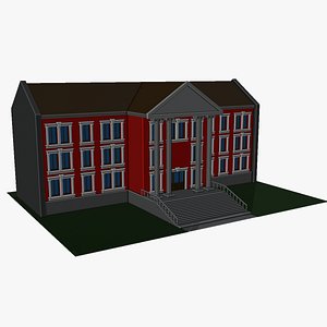 3D Cartoon Metaverse Building CPM  Model 1