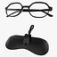 Estuche y gafas para gafas 3D