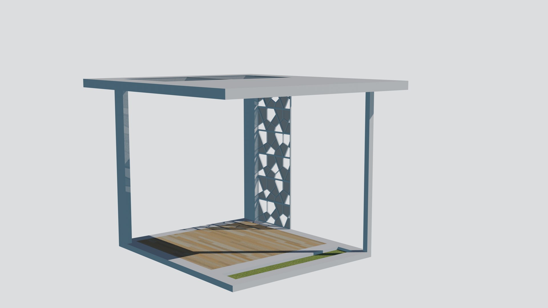 3D Modern Garden Pavilion 3D Model - White Frame Shelter with Stone Panels for Courtyard Scene pavilion model https://p.turbosquid.com/ts-thumb/PV/aFCwL1/R5/ee06_chinesegardenpavilion_10/png/1792310466/1920x1080/fit_q87/d68edfa8d574df170f1de625a773ba1af6c4e68d/ee06_chinesegardenpavilion_10.jpg