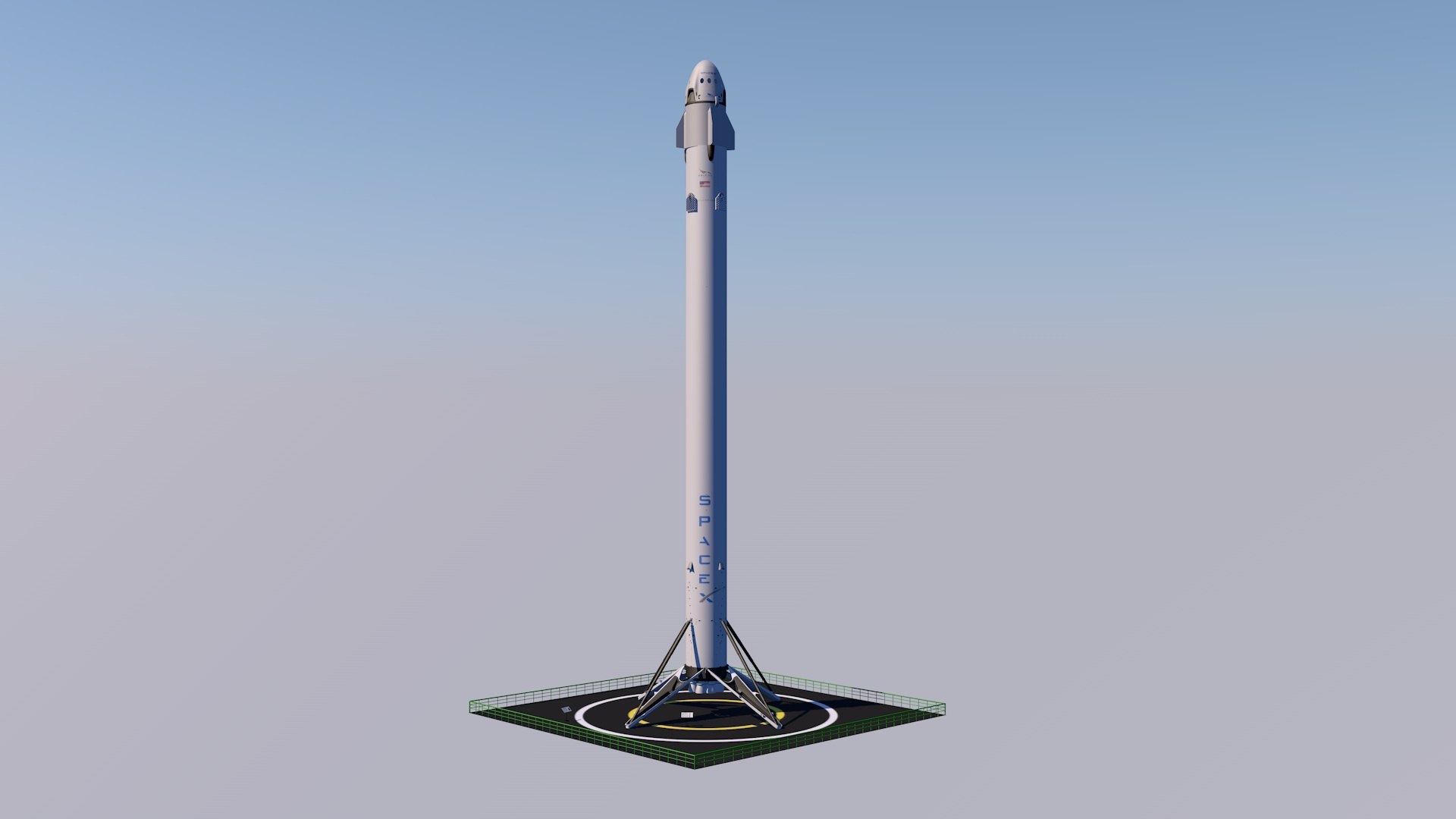 SpaceX Rocket Modelo 3D - TurboSquid 1985543