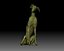 Greyhound dog 3D printable model with or without basement