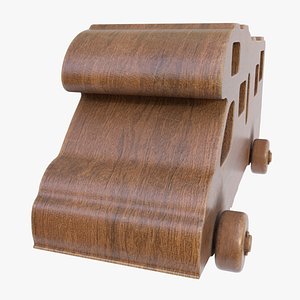3D Wooden kids car 38 model