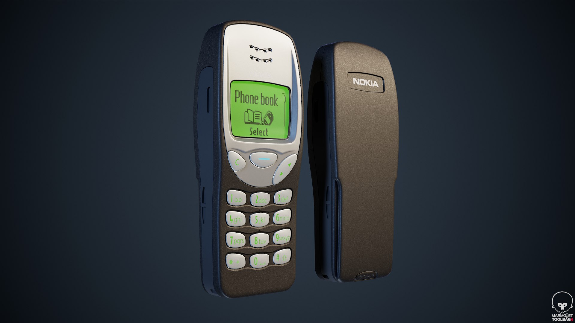 3D Model Nokia 3210 PBR - TurboSquid 2207251