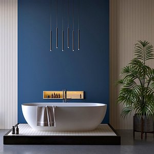 Minimal Bathroom Scene
