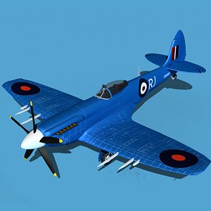 Supermarine Spitfire Mk XVIII V05 3D model