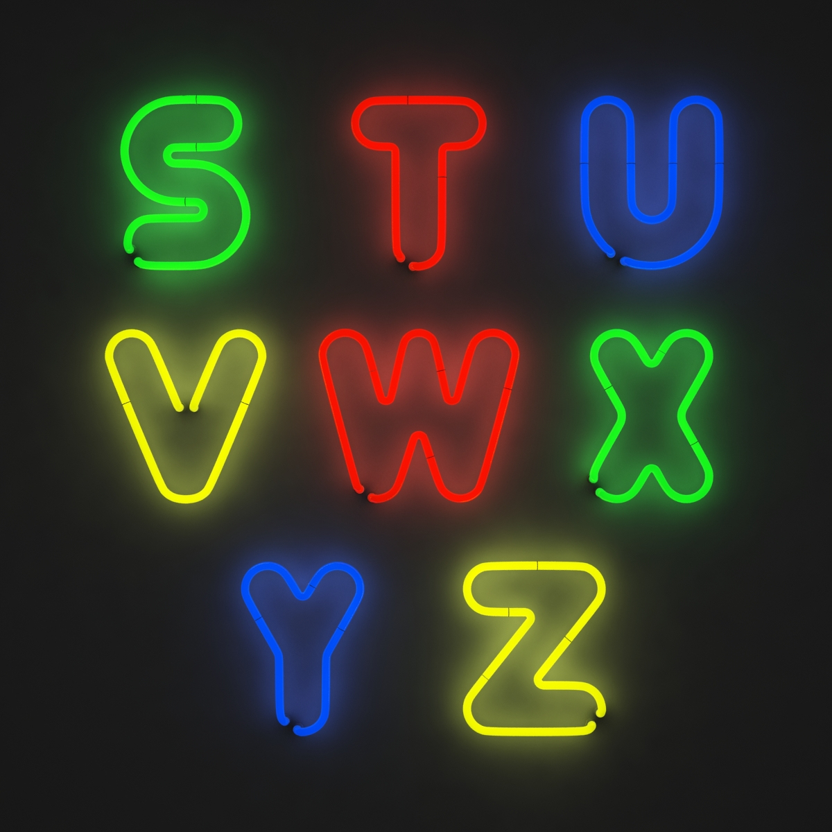 3ds max neon font