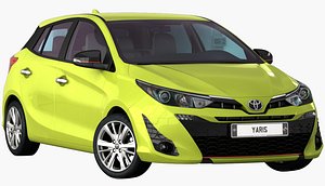 toyota yaris 2020 interior 3D model