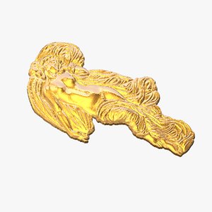 3D Greek goddess Aphrodite relief model