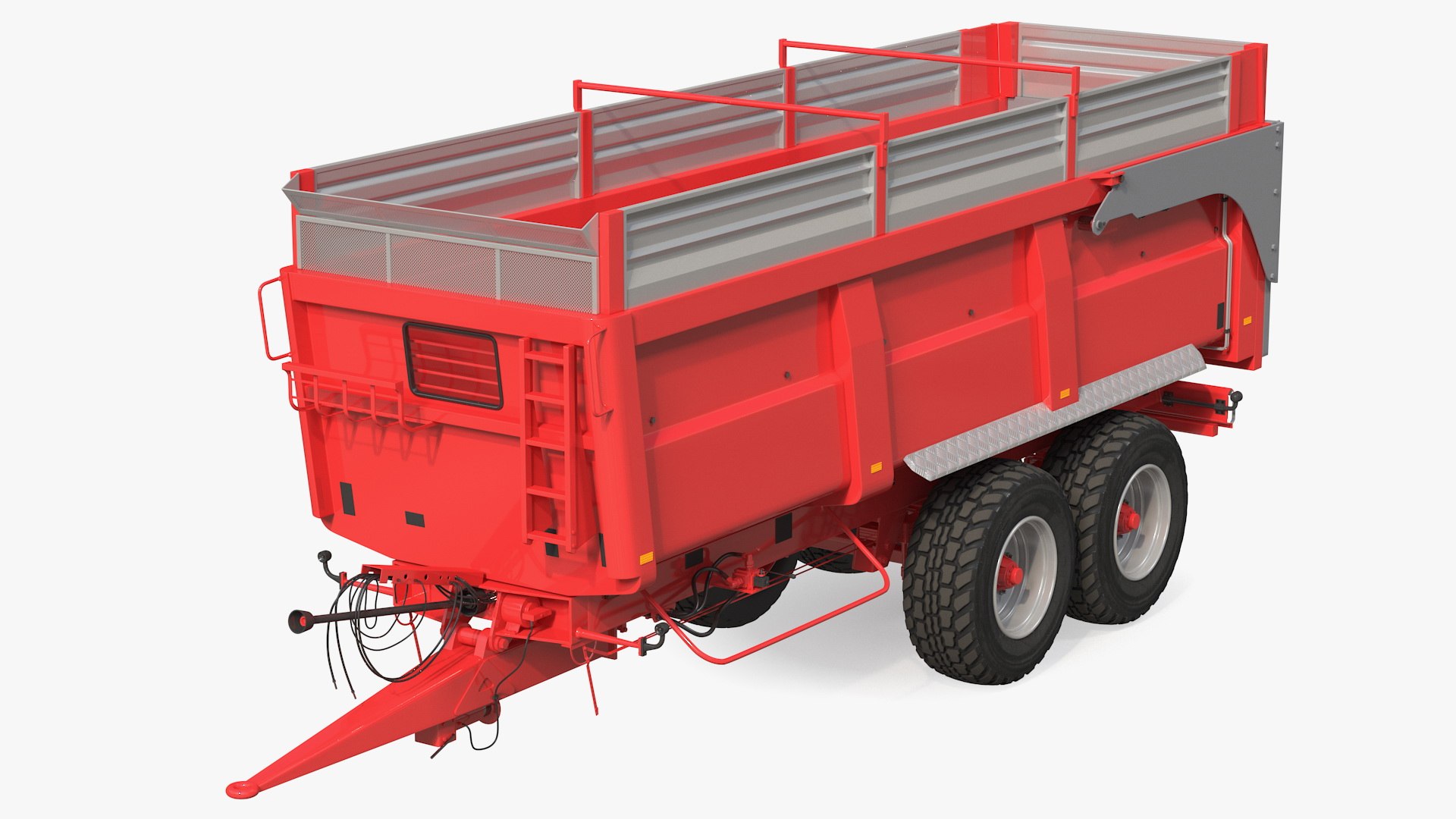 Agricultural Tipper Trailer Clean 3D model preview