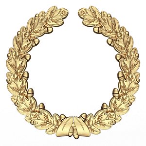 Gold Laurel Wreath 02