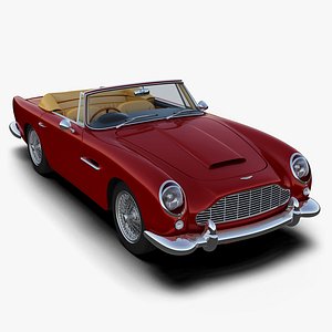 aston martin db5 convertible 3d model