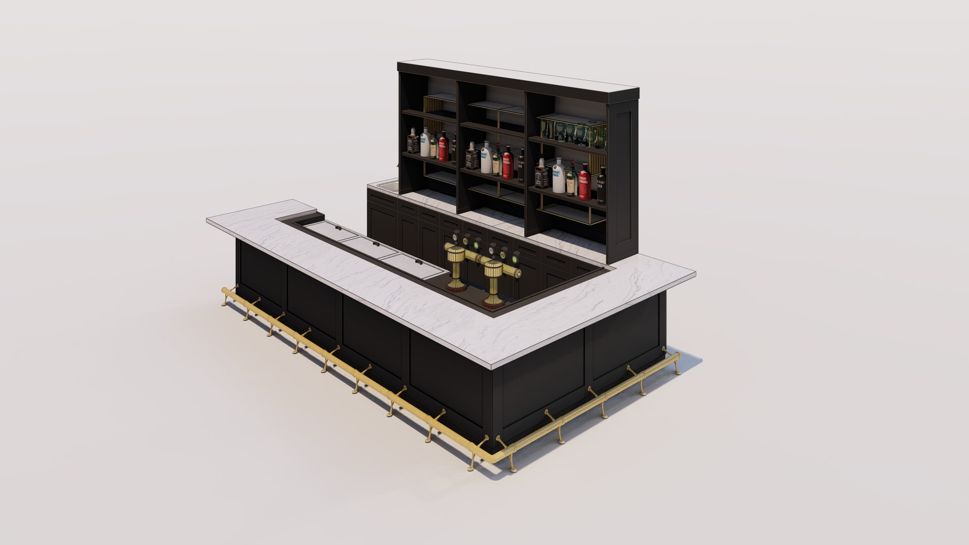 3D Model Bar Forniture TurboSquid 1986519