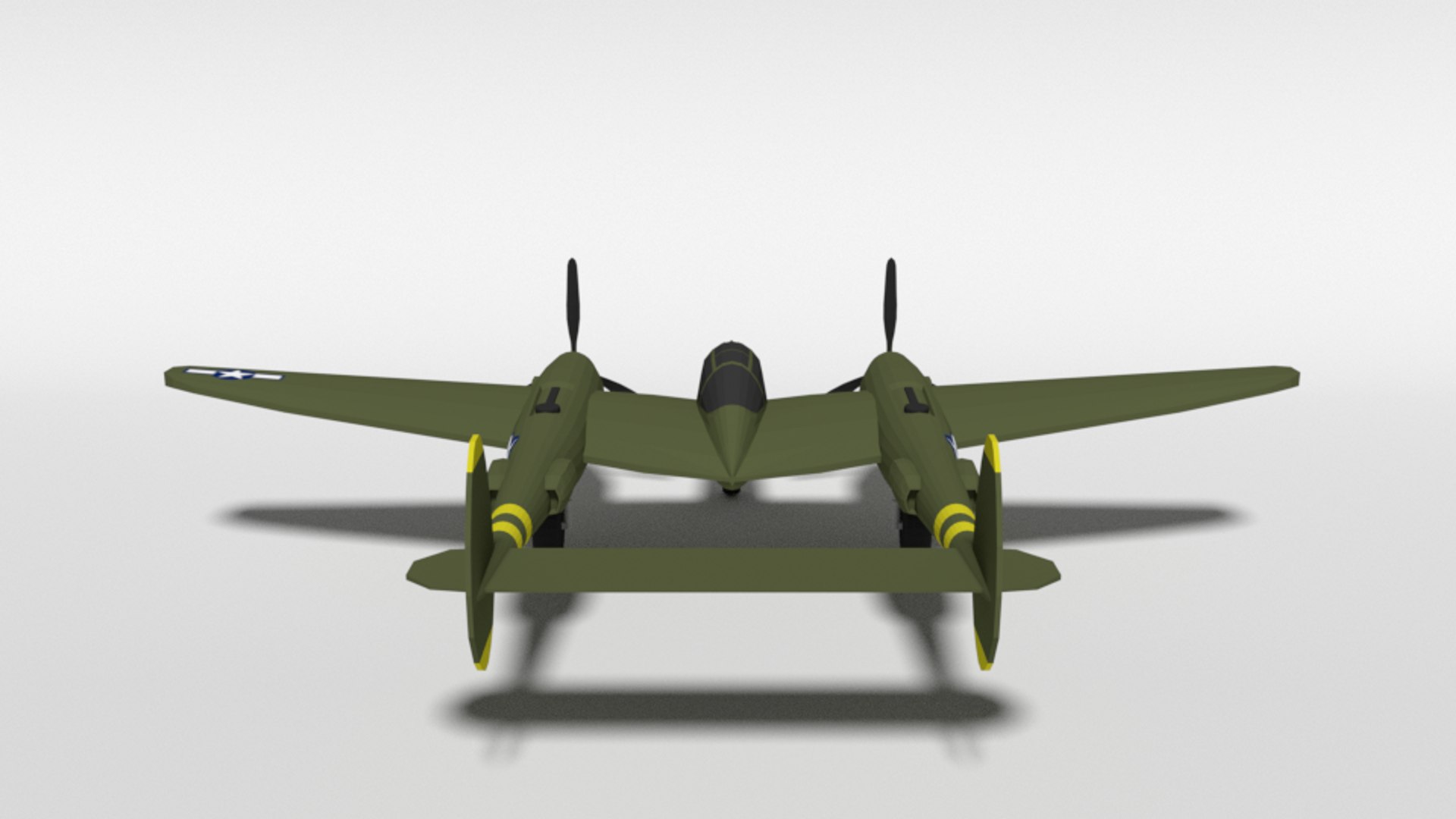 3D Lockheed P38 - Lighting Model - TurboSquid 1533840