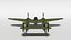 3D lockheed p38 - lighting model