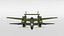 3D lockheed p38 - lighting model