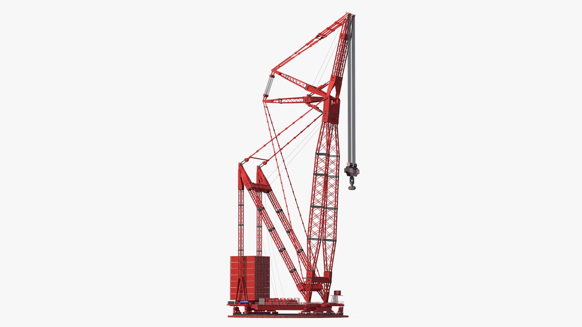 Heavy Lifting Ringer Crane 3D model preview