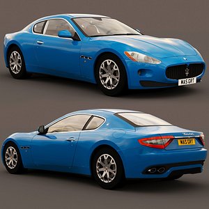 maserati gran turismo 2007 3D model