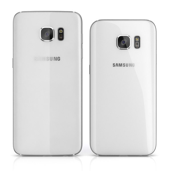 modelo 3d Colección Samsung Galaxy S7 + S7 Edge Blanco - TurboSquid 1015270
