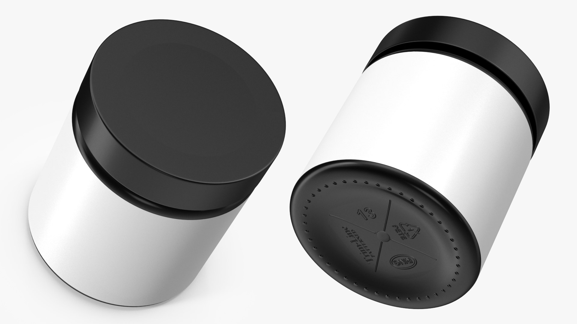 Sport Supplement Jar Blank 3D model preview
