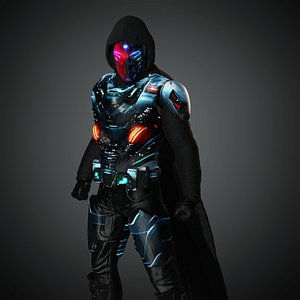 3D Cyberpunk Soldier 2K