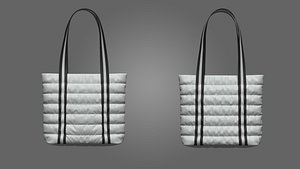 3D model puffer bags