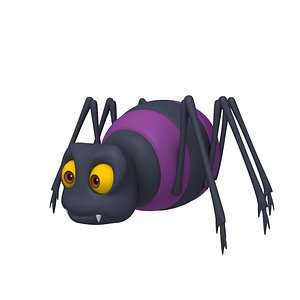 spider cartoon 3D model