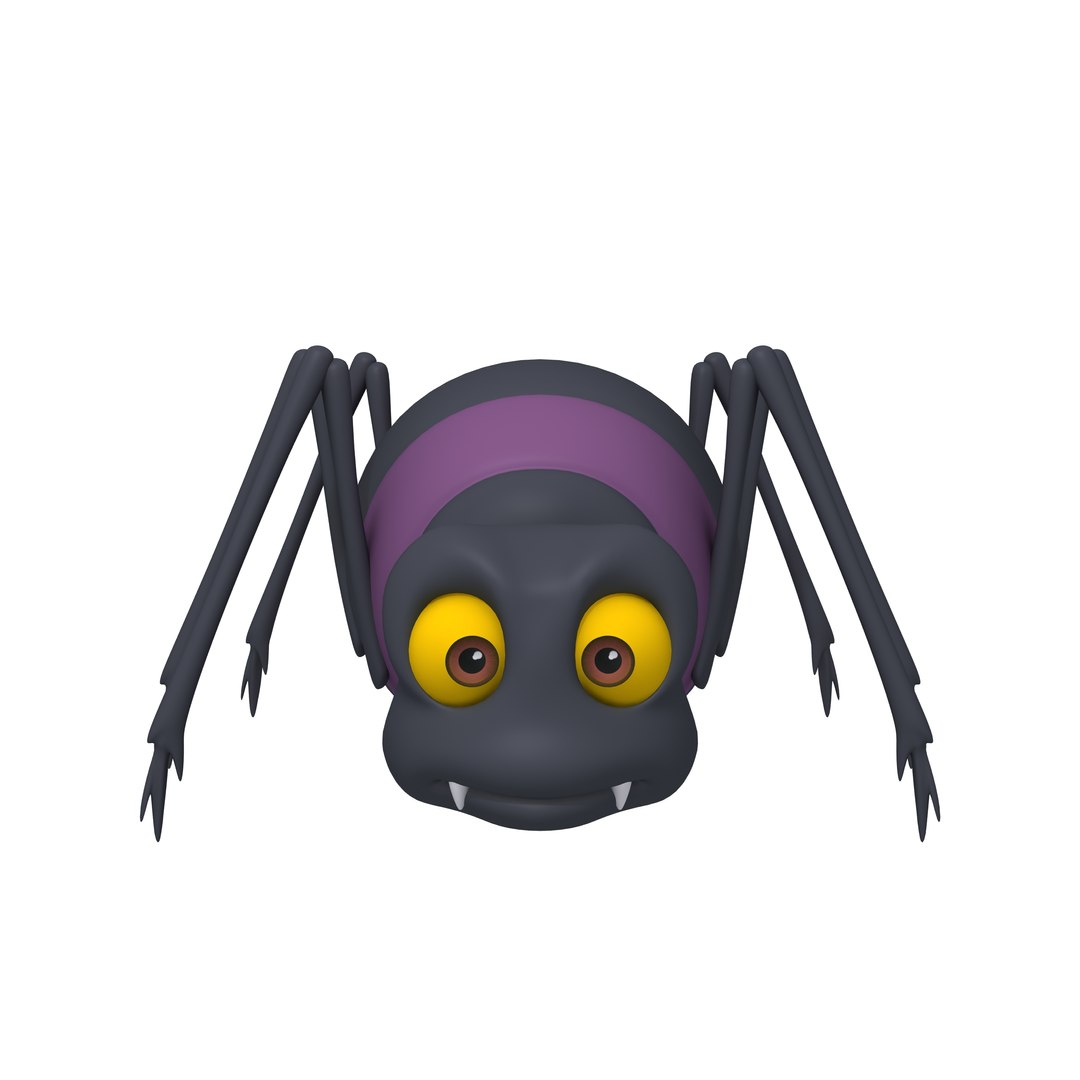 spider cartoon 3D model https://p.turbosquid.com/ts-thumb/PW/NOrlSE/G9Liaki2/02/jpg/1601805375/1920x1080/fit_q87/acc7f1b9457fe371c5aaefcd55be9c5b937d5288/02.jpg