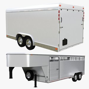 gooseneck trailer 3D model