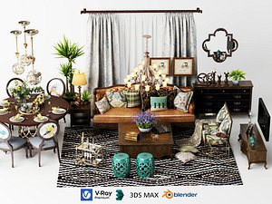 American Vintage Living Dining Room Furniture
