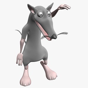 3D Toon Mouse Dancing Character Game Asset model