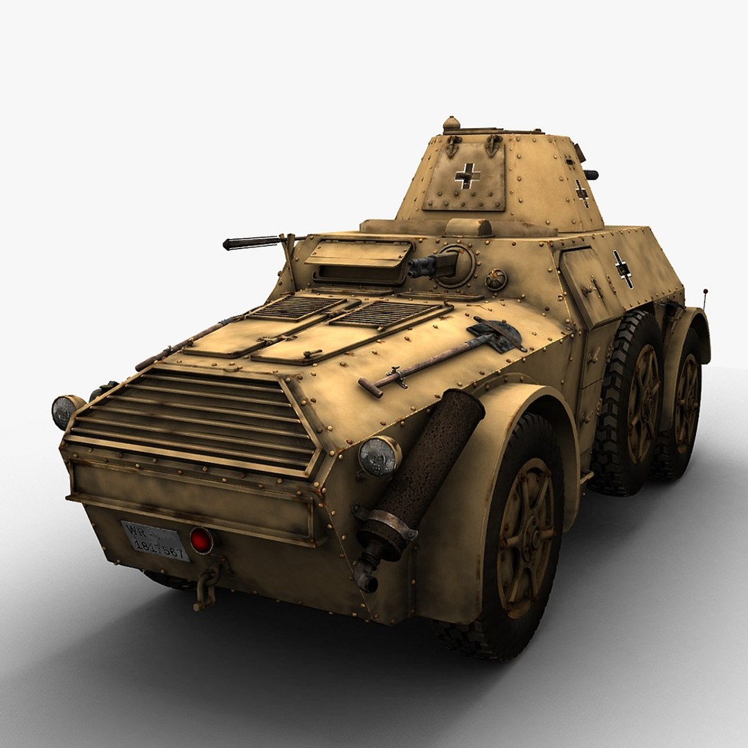 autoblinda 41 ab-41 vehicles 3d obj