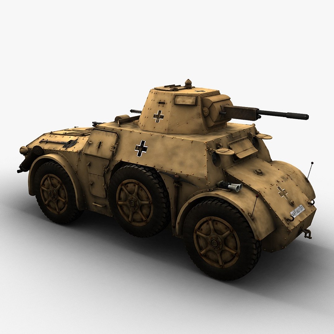 Autoblinda 41 Ab-41 Vehicles 3d Obj