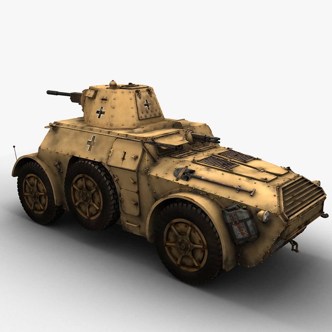 autoblinda 41 ab-41 vehicles 3d obj