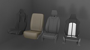 3D Car Seat Pack model