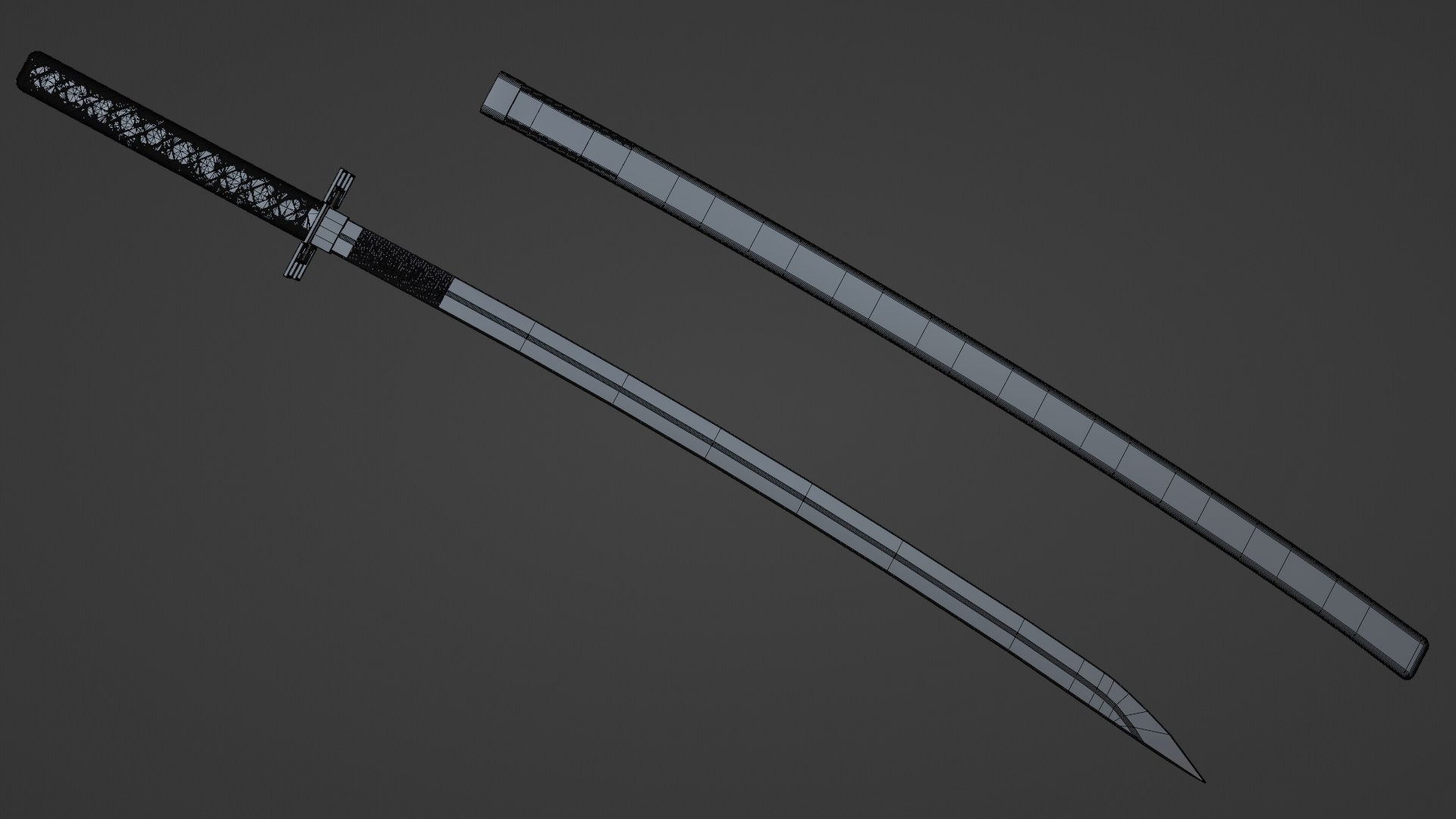 Muichiro Tokito Sword And Sheath 3D model - TurboSquid 2081873