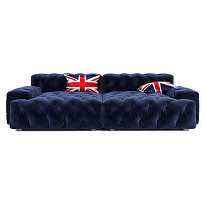 pincushion sectional sofa timothy 3d obj