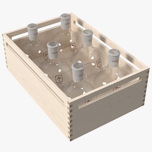 3D Stacking Crate With Flasks