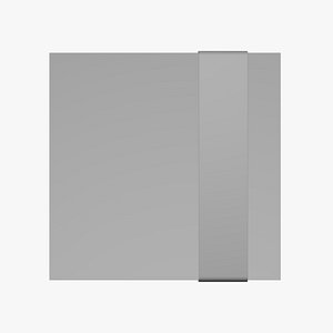 3D Basic Box Label Package - Geometry Only No Textures No Materials model